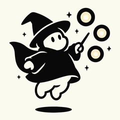 Cute Witch Reading Book on Mushroom – Black & White EPS Vector

Sweet Cartoon Witch Girl Vector Illustration

Witch Child Magic Book Vector – Fairy Tale Design

Mushroom Witch Cartoon – Halloween Vect