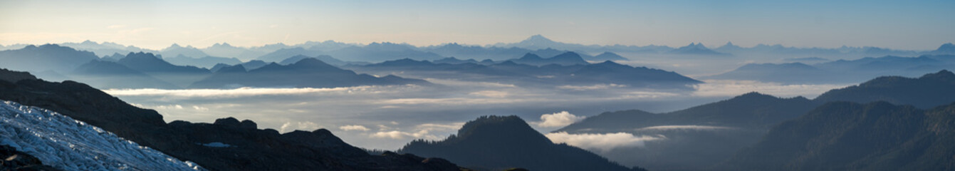 panoramic view of the Cascades