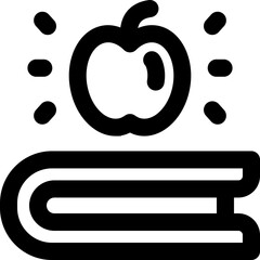 book line icon. Clean and minimalist vector icon for websites, mobile apps, presentations, and logos. Fully scalable and customizable for any project.