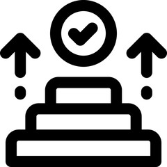 archievement line icon. Clean and minimalist vector icon for websites, mobile apps, presentations, and logos. Fully scalable and customizable for any project.