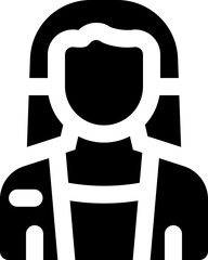 therapist glyph icon. Strong and solid vector icon for websites, mobile interfaces, presentations, and visual branding. High quality and easy to edit.