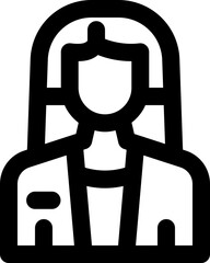 therapist line icon. Clean and minimalist vector icon for websites, mobile apps, presentations, and logos. Fully scalable and customizable for any project.