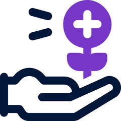 alternative medicine duotone icon. Sleek and modern vector icon for websites, mobile apps, marketing materials, and corporate design. Fully scalable and ready to use.