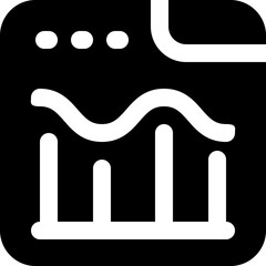 analysis glyph icon. Strong and solid vector icon for websites, mobile interfaces, presentations, and visual branding. High quality and easy to edit.