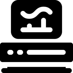 server glyph icon. Strong and solid vector icon for websites, mobile interfaces, presentations, and visual branding. High quality and easy to edit.