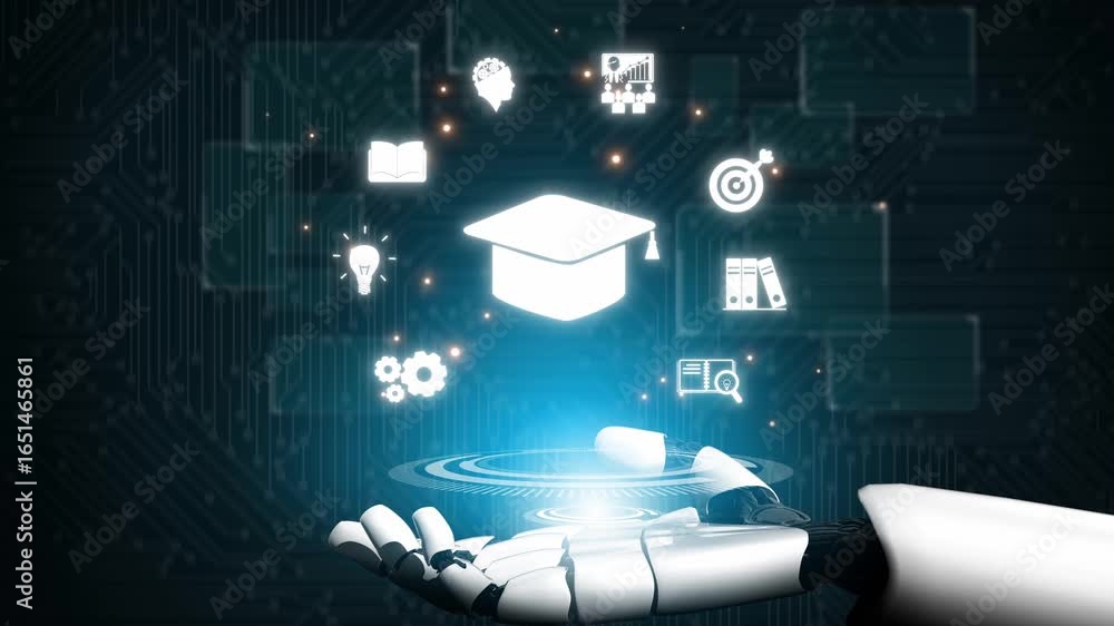Aufkleber online education boosts access to learning. learn anytime through flexible platforms. education tech