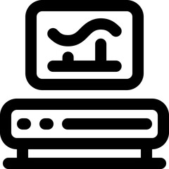 server line icon. Clean and minimalist vector icon for websites, mobile apps, presentations, and logos. Fully scalable and customizable for any project.