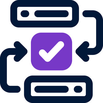 work flow duotone icon. Sleek and modern vector icon for websites, mobile apps, marketing materials, and corporate design. Fully scalable and ready to use.