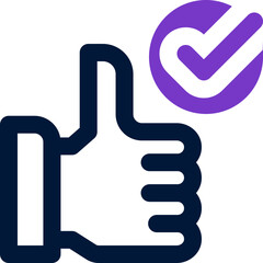 approve duotone icon. Sleek and modern vector icon for websites, mobile apps, marketing materials, and corporate design. Fully scalable and ready to use.