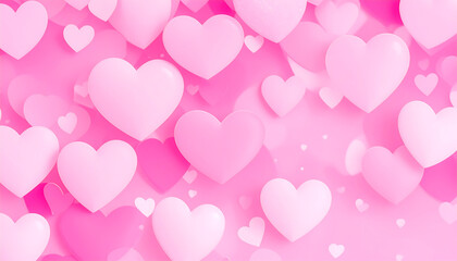 Pink hearts background graphic