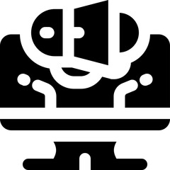 online marketing glyph icon. Strong and solid vector icon for websites, mobile interfaces, presentations, and visual branding. High quality and easy to edit.