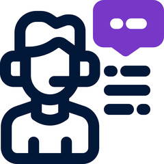 consultant duotone icon. Sleek and modern vector icon for websites, mobile apps, marketing materials, and corporate design. Fully scalable and ready to use.