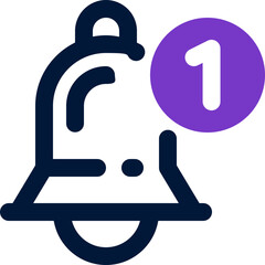 bell duotone icon. Sleek and modern vector icon for websites, mobile apps, marketing materials, and corporate design. Fully scalable and ready to use.