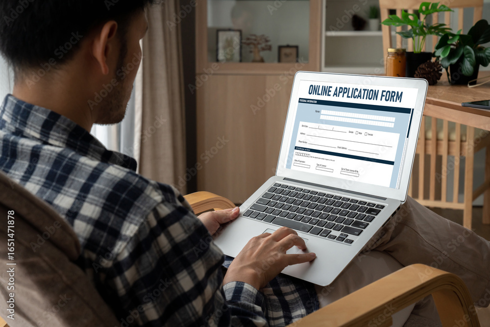 Poster online application form for modish registration on the internet website