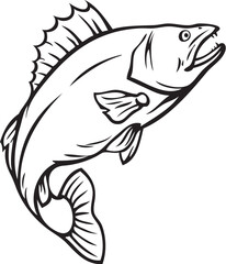 Fishing icon vactor image.eps