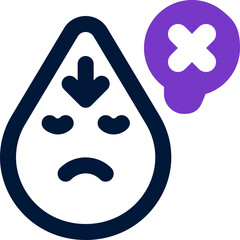 bad cholesterol duotone icon. Sleek and modern vector icon for websites, mobile apps, marketing materials, and corporate design. Fully scalable and ready to use.