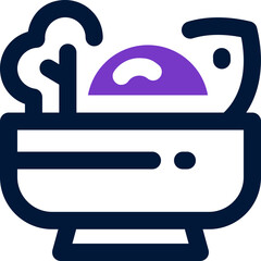 healthy food duotone icon. Sleek and modern vector icon for websites, mobile apps, marketing materials, and corporate design. Fully scalable and ready to use.