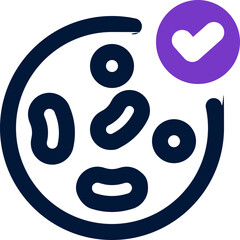 probiotic duotone icon. Sleek and modern vector icon for websites, mobile apps, marketing materials, and corporate design. Fully scalable and ready to use.