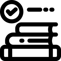 book line icon. Clean and minimalist vector icon for websites, mobile apps, presentations, and logos. Fully scalable and customizable for any project.