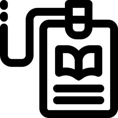 member library line icon. Clean and minimalist vector icon for websites, mobile apps, presentations, and logos. Fully scalable and customizable for any project.