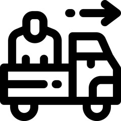 supplier line icon. Clean and minimalist vector icon for websites, mobile apps, presentations, and logos. Fully scalable and customizable for any project.