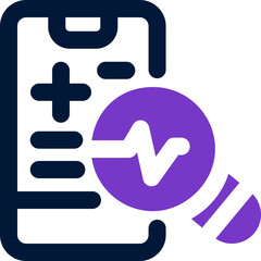 Obraz premium diagnose duotone icon. Sleek and modern vector icon for websites, mobile apps, marketing materials, and corporate design. Fully scalable and ready to use.