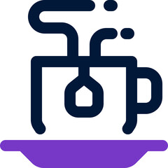 tea duotone icon. Sleek and modern vector icon for websites, mobile apps, marketing materials, and corporate design. Fully scalable and ready to use.
