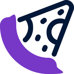 pizza duotone icon. Sleek and modern vector icon for websites, mobile apps, marketing materials, and corporate design. Fully scalable and ready to use.