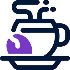 coffee duotone icon. Sleek and modern vector icon for websites, mobile apps, marketing materials, and corporate design. Fully scalable and ready to use.