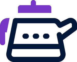 tea pot duotone icon. Sleek and modern vector icon for websites, mobile apps, marketing materials, and corporate design. Fully scalable and ready to use.