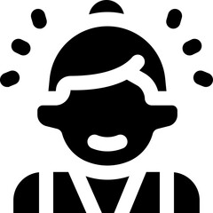 doctor glyph icon. Strong and solid vector icon for websites, mobile interfaces, presentations, and visual branding. High quality and easy to edit.