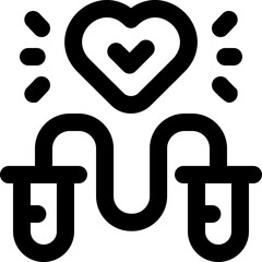 jump rope line icon. Clean and minimalist vector icon for websites, mobile apps, presentations, and logos. Fully scalable and customizable for any project.