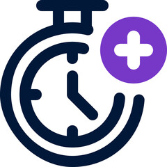 Obraz premium timer duotone icon. Sleek and modern vector icon for websites, mobile apps, marketing materials, and corporate design. Fully scalable and ready to use.