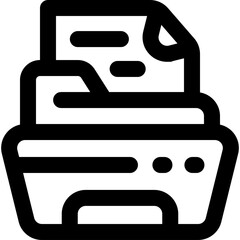 medical folder line icon. Clean and minimalist vector icon for websites, mobile apps, presentations, and logos. Fully scalable and customizable for any project.