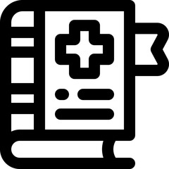Obraz premium medical book line icon. Clean and minimalist vector icon for websites, mobile apps, presentations, and logos. Fully scalable and customizable for any project.