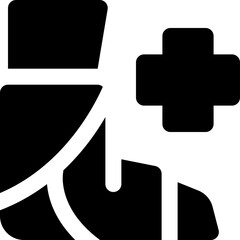 Obraz premium broken leg glyph icon. Strong and solid vector icon for websites, mobile interfaces, presentations, and visual branding. High quality and easy to edit.