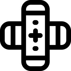 plaster line icon. Clean and minimalist vector icon for websites, mobile apps, presentations, and logos. Fully scalable and customizable for any project.