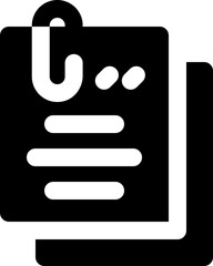 paper glyph icon. Strong and solid vector icon for websites, mobile interfaces, presentations, and visual branding. High quality and easy to edit.