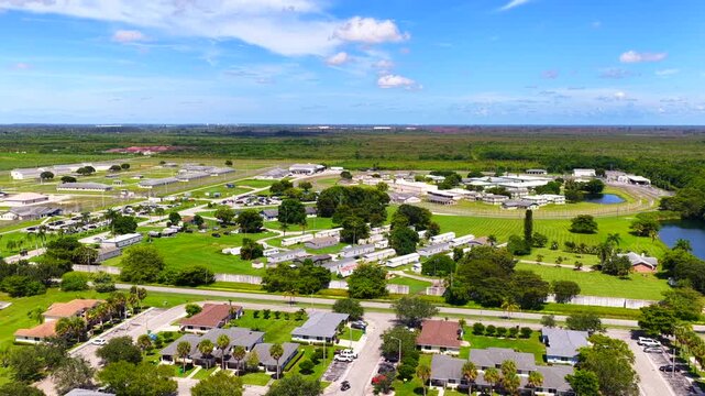 Aerial video Homestead Correctional Institution FDC Federal Department of Corrections