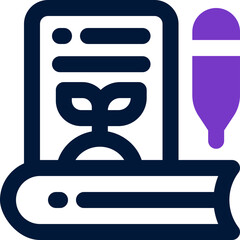 science quiz duotone icon. Sleek and modern vector icon for websites, mobile apps, marketing materials, and corporate design. Fully scalable and ready to use.