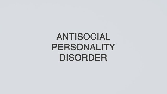 Antisocial personality disorder diagnosed with a hand holding a stethoscope on a white background, highlighting mental health, psychological assessment, patient care, and clinical evaluation