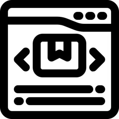 online catalog line icon. Clean and minimalist vector icon for websites, mobile apps, presentations, and logos. Fully scalable and customizable for any project.