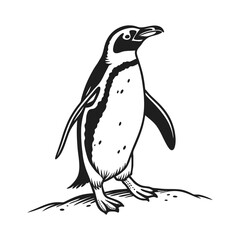 Minimal Animal Silhouette Vector | Clean Black Outline Graphic Design Isolated on White Background