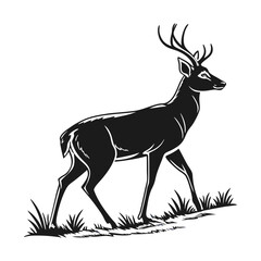 Minimal Animal Silhouette Vector | Clean Black Outline Graphic Design Isolated on White Background