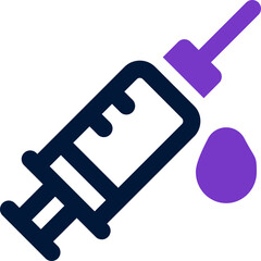 syringe duotone icon. Sleek and modern vector icon for websites, mobile apps, marketing materials, and corporate design. Fully scalable and ready to use.