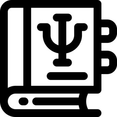 psychology line icon. Clean and minimalist vector icon for websites, mobile apps, presentations, and logos. Fully scalable and customizable for any project.