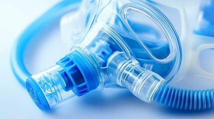 Nebulizer machine with mask for effective respiratory therapy treatment in a clinical setting