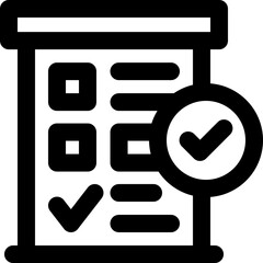 exam line icon. Clean and minimalist vector icon for websites, mobile apps, presentations, and logos. Fully scalable and customizable for any project.