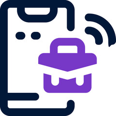 mobile phone duotone icon. Sleek and modern vector icon for websites, mobile apps, marketing materials, and corporate design. Fully scalable and ready to use.