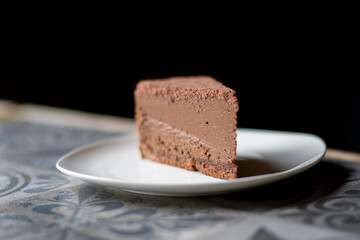 chocolate cake on a plate